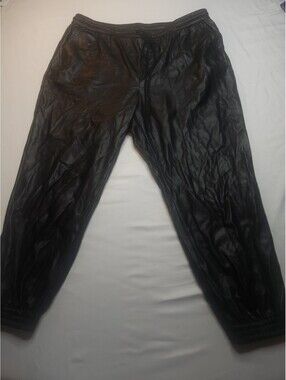 A New Day black faux leather jogger pants